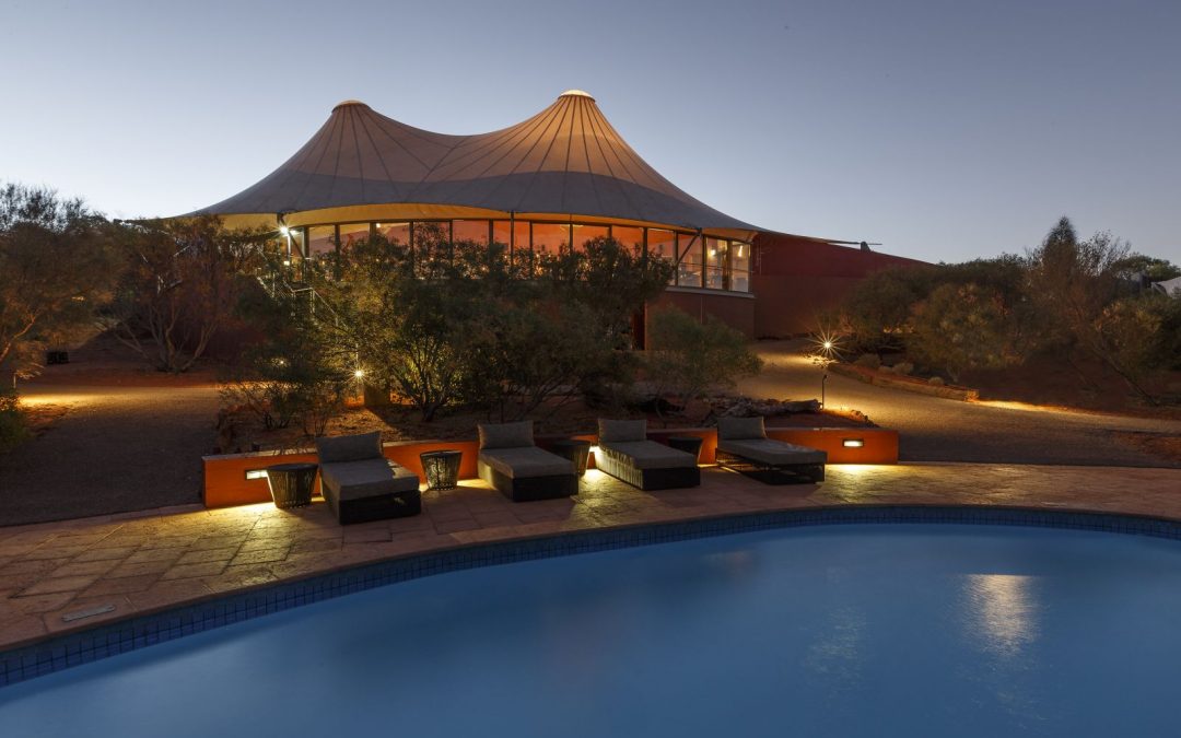 The Shade Sail in situ at the resort.