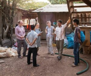 Speaking with Village Water Committee in Ksach Leav 